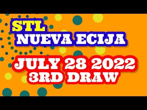 STL NUEVA ECIJA RESULT TODAY , 3RD LIVE DRAW , JULY 28 2022